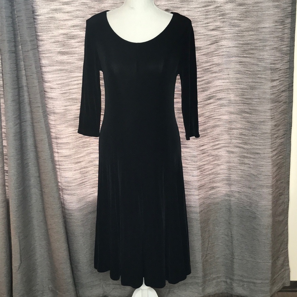 KIARA SMALL BLACK LONG SHEER DRESS